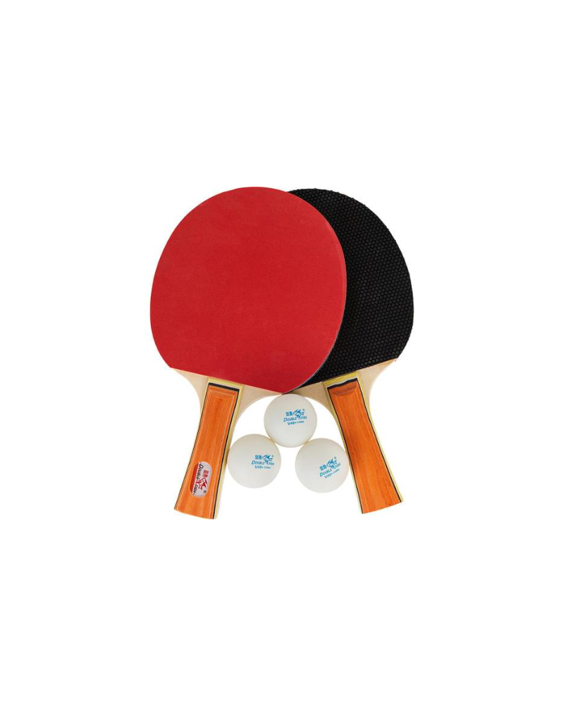 Zestaw do ping ponga tenisa stołowego paletki + piłeczki Double Fish 036A
